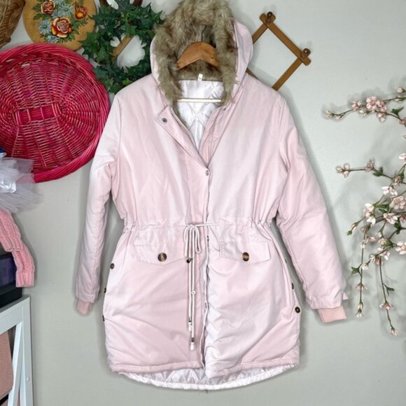 Boutique pink winter coat - Picture 1 of 5